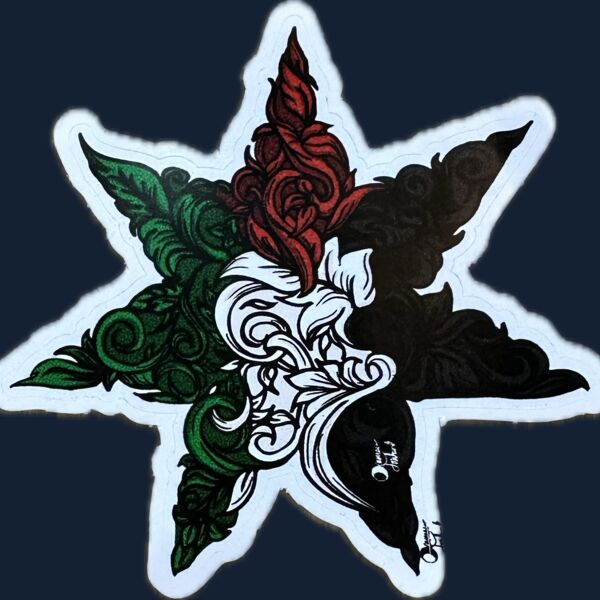 Sticker - Floral Palestine Thumbnail